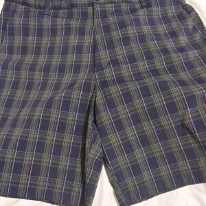 Chaps Golf 78 Plaid Shorts Mens sz 38 Performance Flat Front Casual